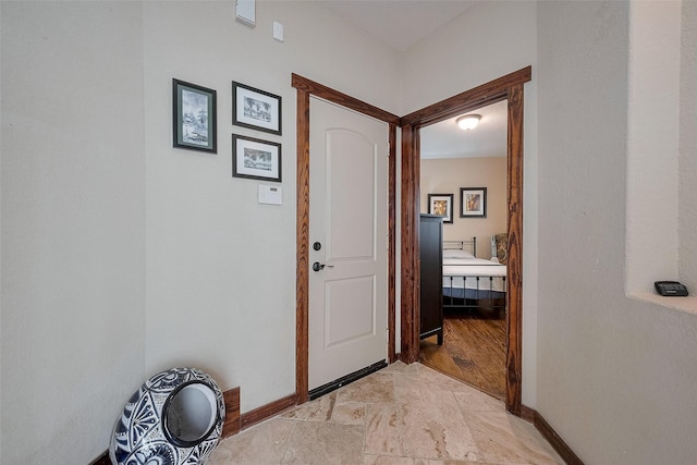 interior space with baseboards