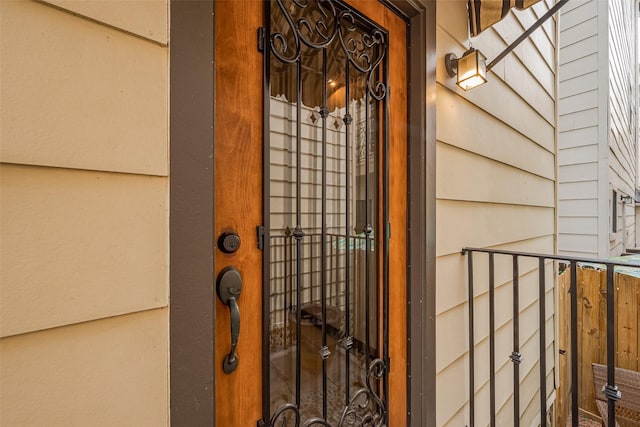 view of exterior entry