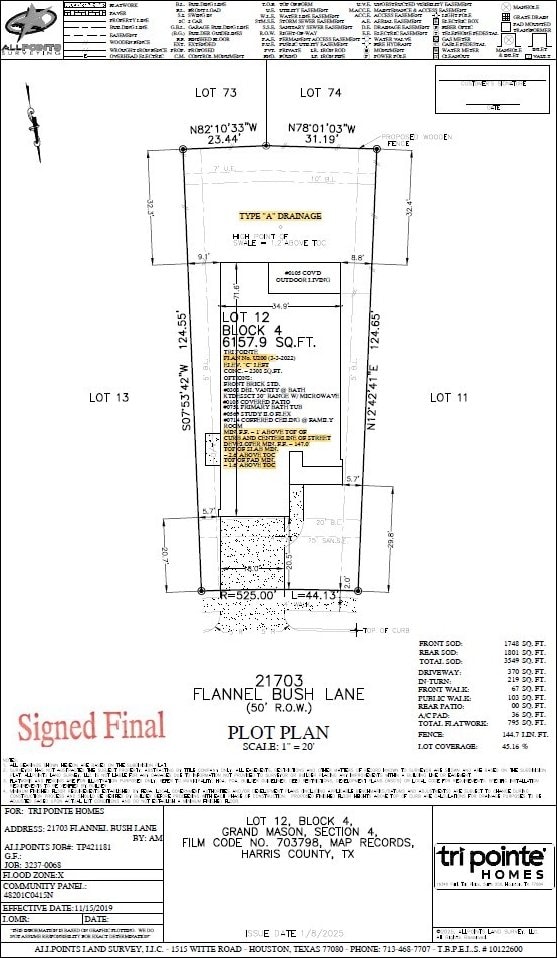 21703 White Bellflower Ln, Cypress, TX 77433 - view of home floor plan