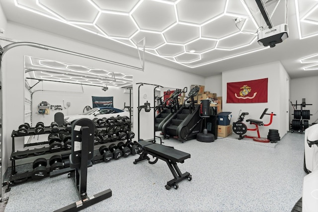view of gym