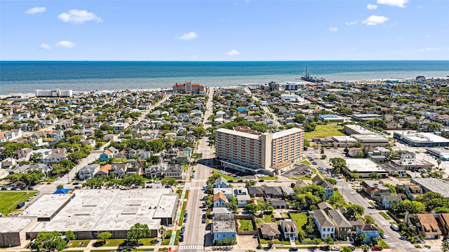 1101 Moody Ave, Galveston, TX 77550 - drone / aerial view with a water view
