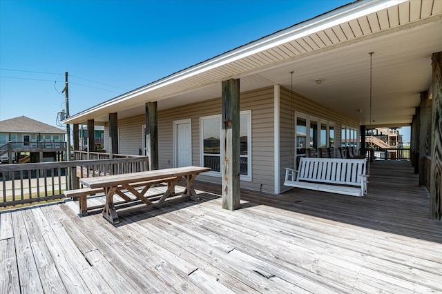 138 Verdia Dr, Crystal Beach, TX 77650 - deck with outdoor dining area