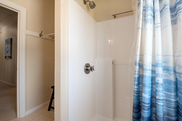 138 Verdia Dr, Crystal Beach, TX 77650 - full bathroom featuring tile patterned flooring and tiled shower