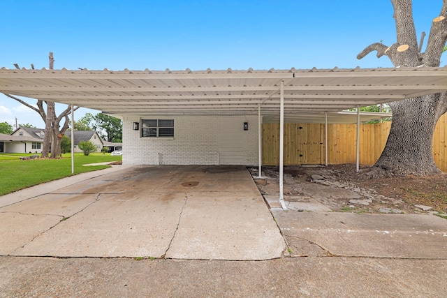 view of patio / terrace with fence