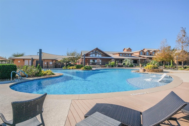 view of pool