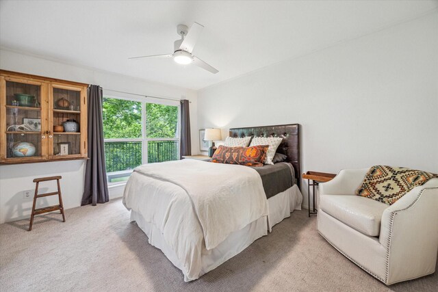 1800 Stoney Brook Dr Unit 105, Houston, TX 77063 - bedroom with light carpet and a ceiling fan