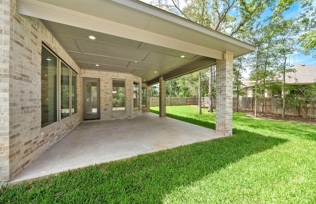 10719 Jacobina Ct, Cypress, TX 77433 - view of patio with a fenced backyard