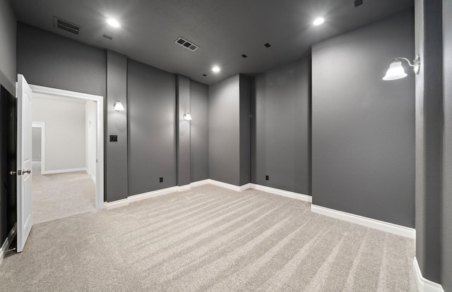 10719 Jacobina Ct, Cypress, TX 77433 - unfurnished room featuring baseboards, visible vents, light carpet, and recessed lighting