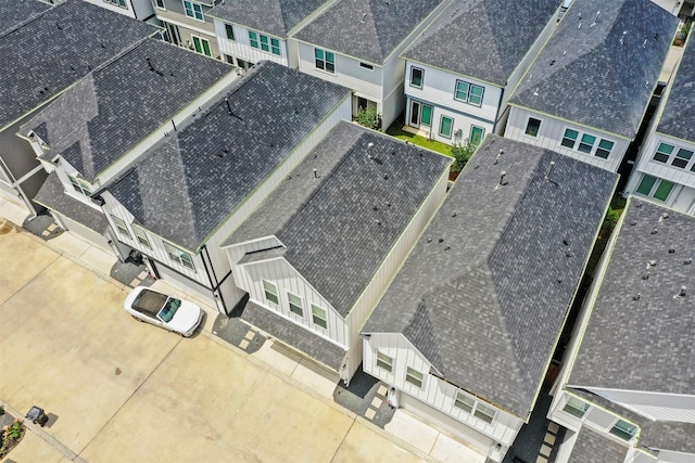 aerial view featuring a residential view