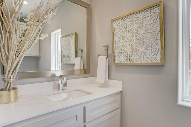 bathroom featuring vanity