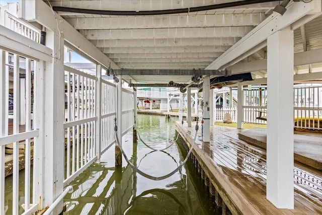 4311 Spanish Main, Jamaica Beach, TX 77554 - view of dock with a water view