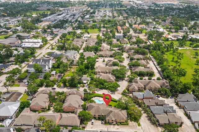 birds eye view of property featuring a residential view