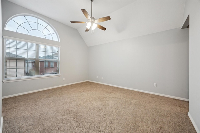 1339 Ella Pl, Houston, TX 77008 - bonus room featuring carpet flooring, a ceiling fan, and lofted ceiling