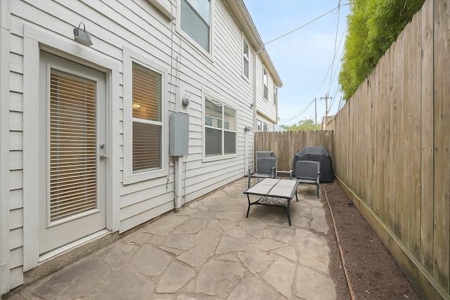 1339 Ella Pl, Houston, TX 77008 - fenced backyard featuring a patio and grilling area