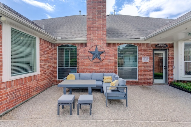 view of patio / terrace featuring outdoor lounge area