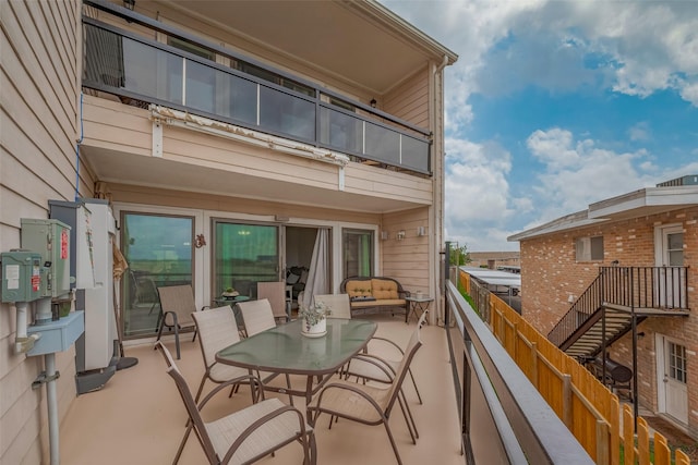 view of balcony