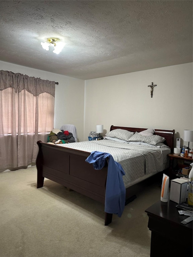 16203 Rapidcreek Dr, Houston, TX 77053 - bedroom with light carpet and a textured ceiling