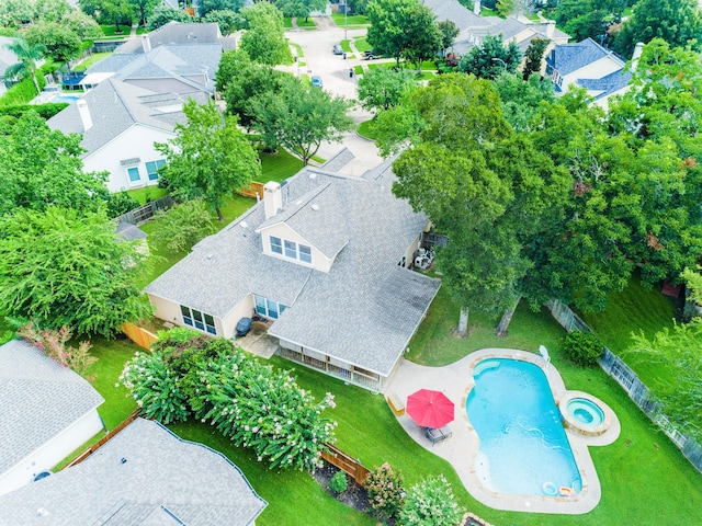 1603 Evening Bend Ct, Sugar Land, TX 77479 - aerial perspective of suburban area with a pool