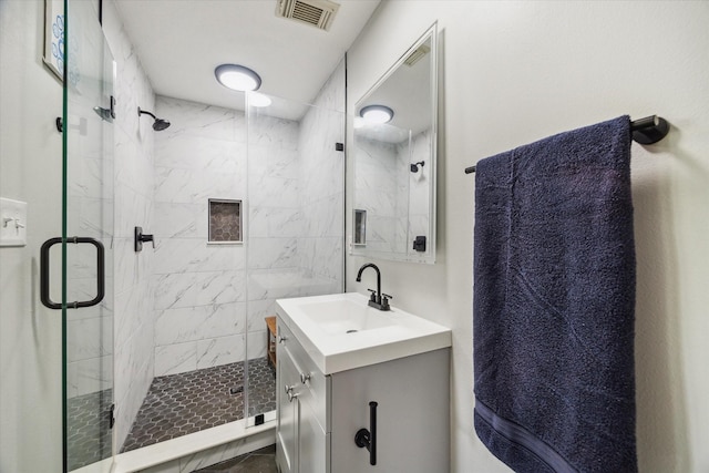 1603 Evening Bend Ct, Sugar Land, TX 77479 - full bathroom with vanity and a shower stall
