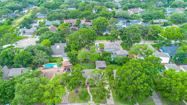 bird's eye view featuring a residential view