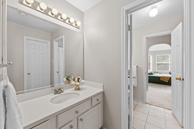 3514 Battle Creek Dr, Missouri City, TX 77459 - full bathroom featuring tile patterned floors, vanity, and connected bathroom