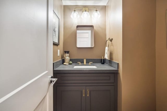 bathroom with vanity