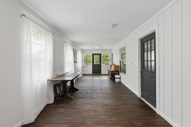 interior space featuring visible vents