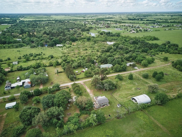 drone / aerial view featuring a rural view