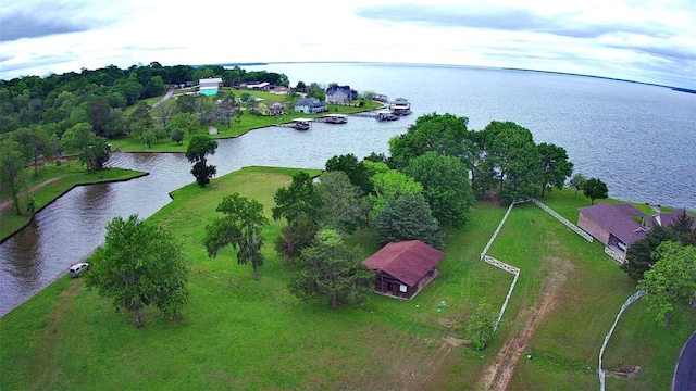 401 Paradise Dr, Coldspring, TX 77331 - aerial view of property's location with a nearby body of water