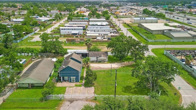 aerial view of residential area