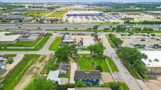 drone / aerial view of industrial structures