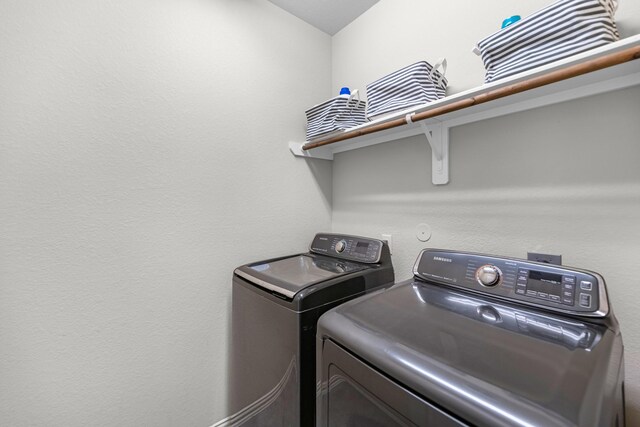2602 Yellow Pear Way, Fresno, TX 77545 - clothes washing area featuring washer and clothes dryer