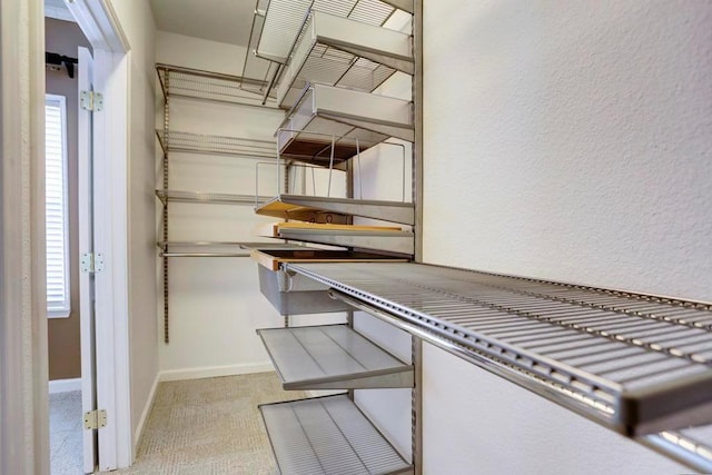 view of storage area