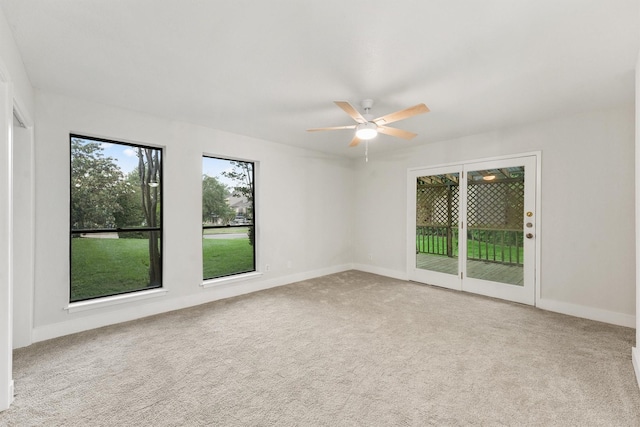 18118 Lakeside Ln, Houston, TX 77058 - carpeted empty room with ceiling fan and baseboards