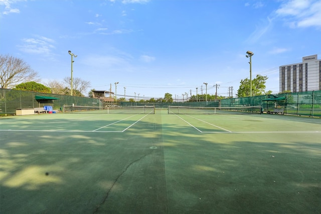 18118 Lakeside Ln, Houston, TX 77058 - view of tennis court featuring fence