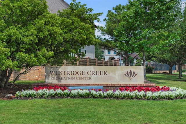 27803 Indigo Pointe Ln, Katy, TX 77494 - community / neighborhood sign featuring a yard