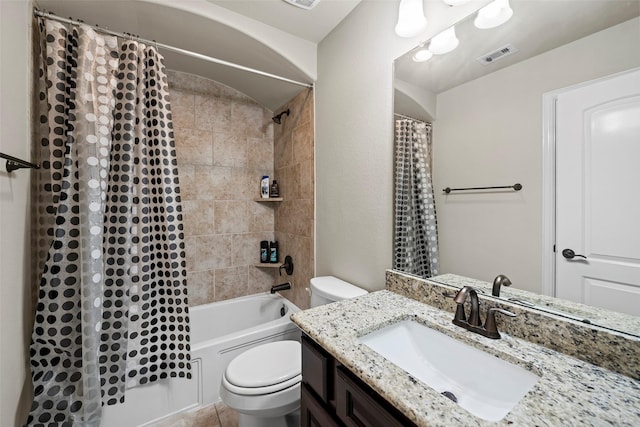27803 Indigo Pointe Ln, Katy, TX 77494 - full bathroom featuring toilet, vanity, and shower / bathtub combination with curtain