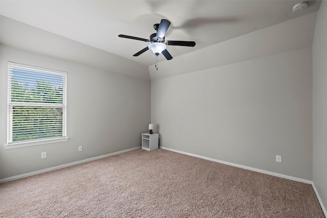 27803 Indigo Pointe Ln, Katy, TX 77494 - carpeted spare room featuring baseboards, a smoke detector, and a ceiling fan