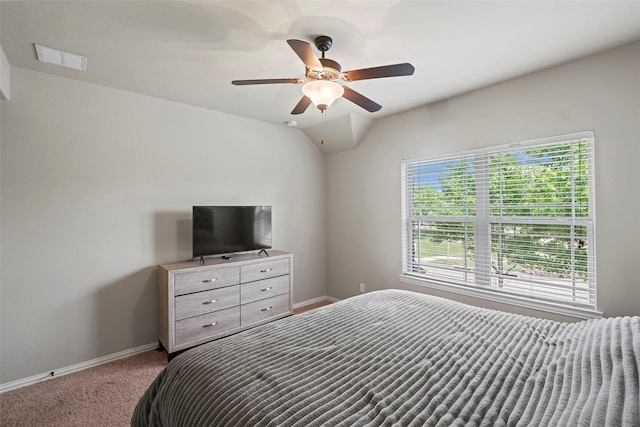 27803 Indigo Pointe Ln, Katy, TX 77494 - carpeted bedroom with baseboards and ceiling fan