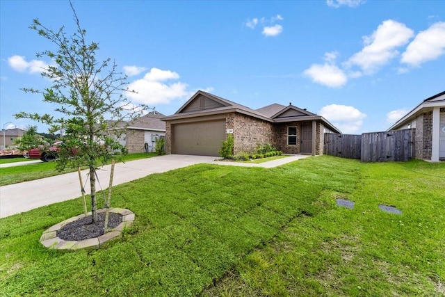 126 Spring Rose Dr, Magnolia, TX 77354 - view of front of home featuring concrete driveway, brick siding, and a garage