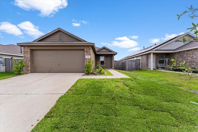 126 Spring Rose Dr, Magnolia, TX 77354 - ranch-style house featuring brick siding, driveway, and an attached garage