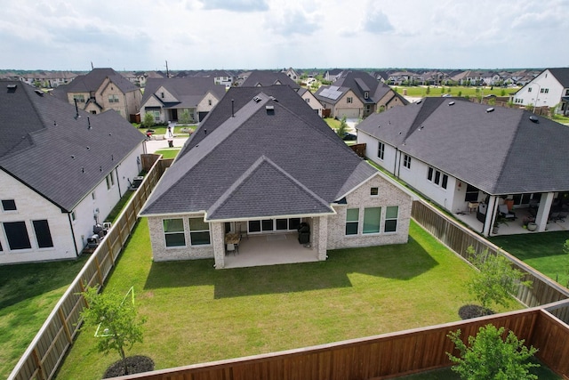 birds eye view of property featuring a residential view