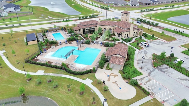 birds eye view of property