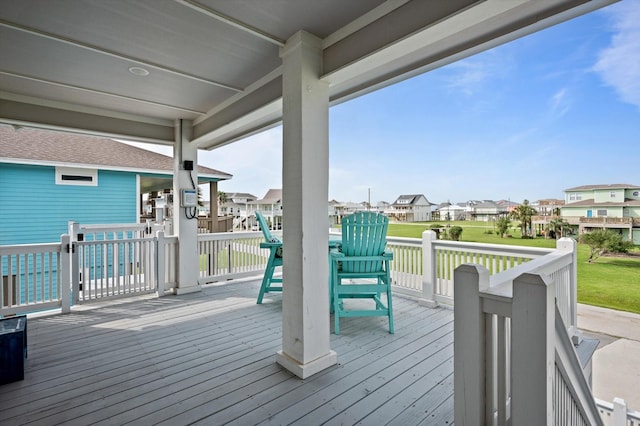 978 Sue Dr, Crystal Beach, TX 77650 - deck with a residential view
