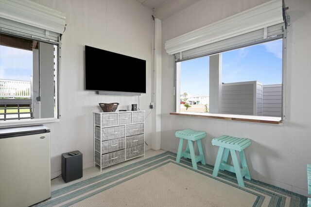 978 Sue Dr, Crystal Beach, TX 77650 - living area with carpet