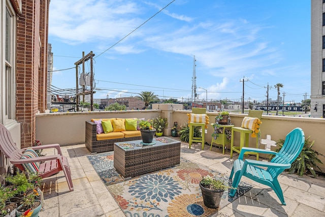 view of patio / terrace with an outdoor hangout area