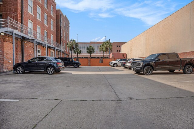 view of uncovered parking lot