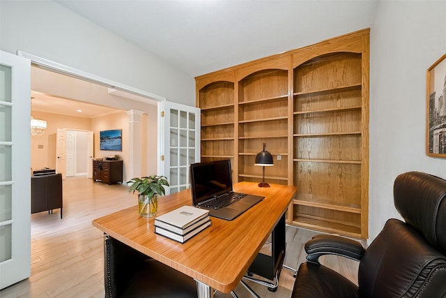 3430 Williams Glen Dr, Sugar Land, TX 77479 - home office featuring light wood-style floors
