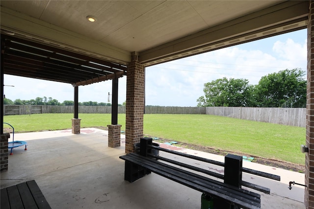 view of patio / terrace featuring a fenced backyard