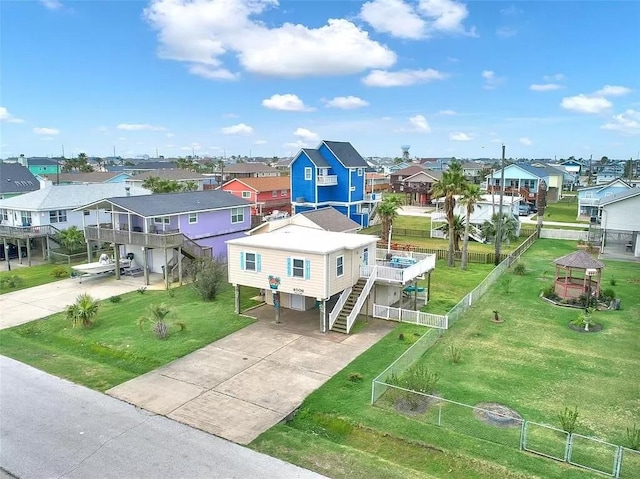 4006 Reeves Dr, Galveston, TX 77554 - aerial perspective of suburban area
